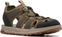 Clarks Trek Wave Platte Sandalen Green Heren - Thumbnail 3