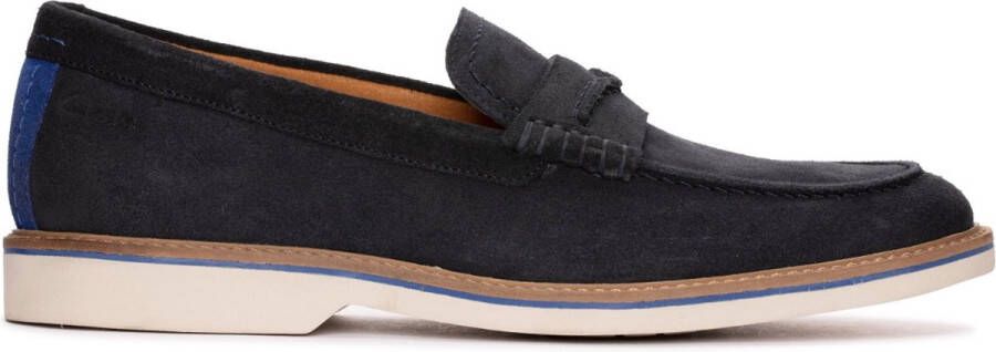 Clarks Heren Atticus LTSlip G 3 navy suede