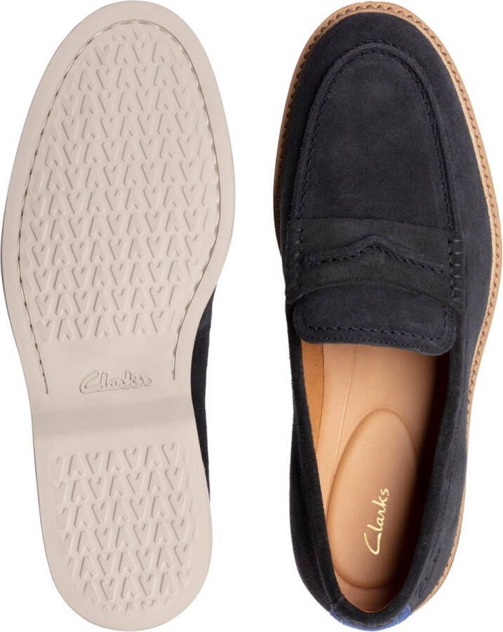 Clarks Heren Atticus LTSlip G 3 navy suede