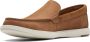 Clarks Bruin leren loafers voor heren Brown Heren - Thumbnail 7