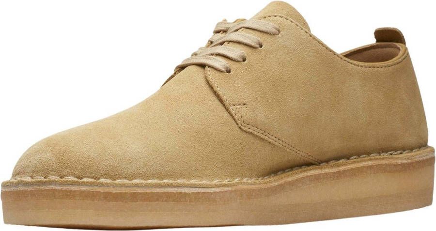 Clarks Coal London Beige Suede Lage veterschoenen Heren - Foto 6