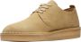 Clarks Coal London Beige Suede Lage veterschoenen Heren - Thumbnail 6