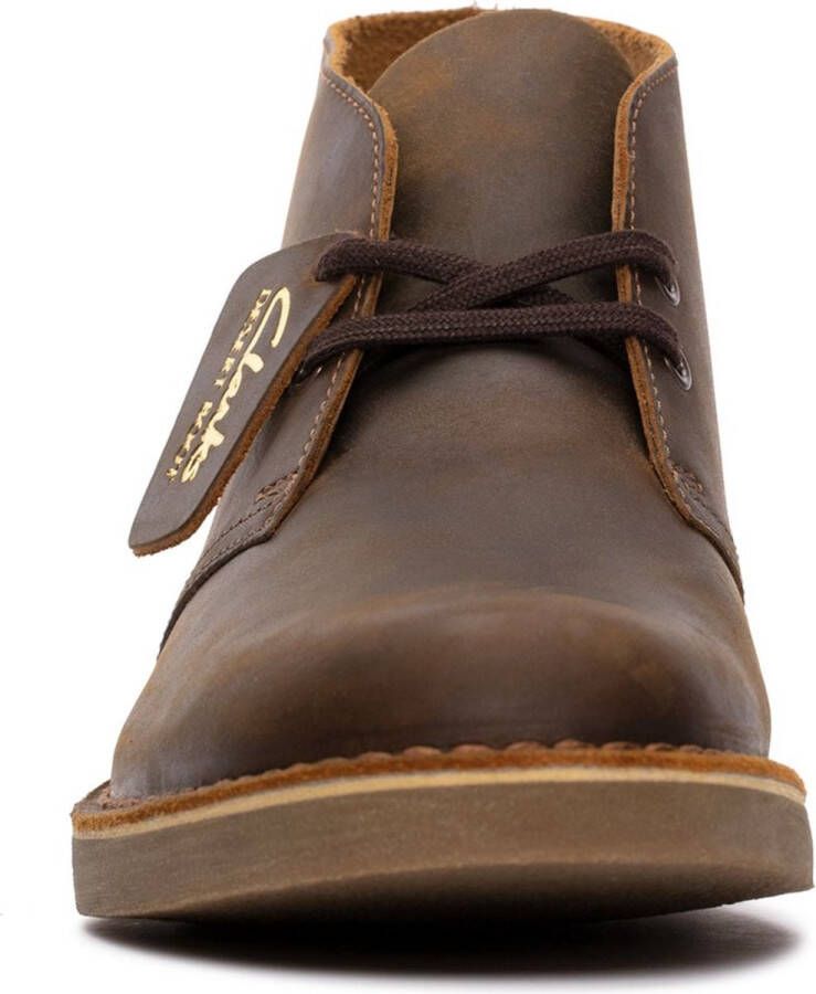 Clarks Veterboot Desert Boot Evo Beeswax Leather Bruin Gevet Leer Verwisselbaar Voetbed - Foto 5