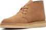Clarks Donker Zand Suède Heren Lifestyle Schoen Brown Heren - Thumbnail 4