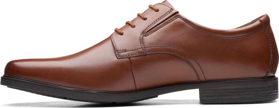 Clarks Heren Howard Walk G 4 dark tan lea