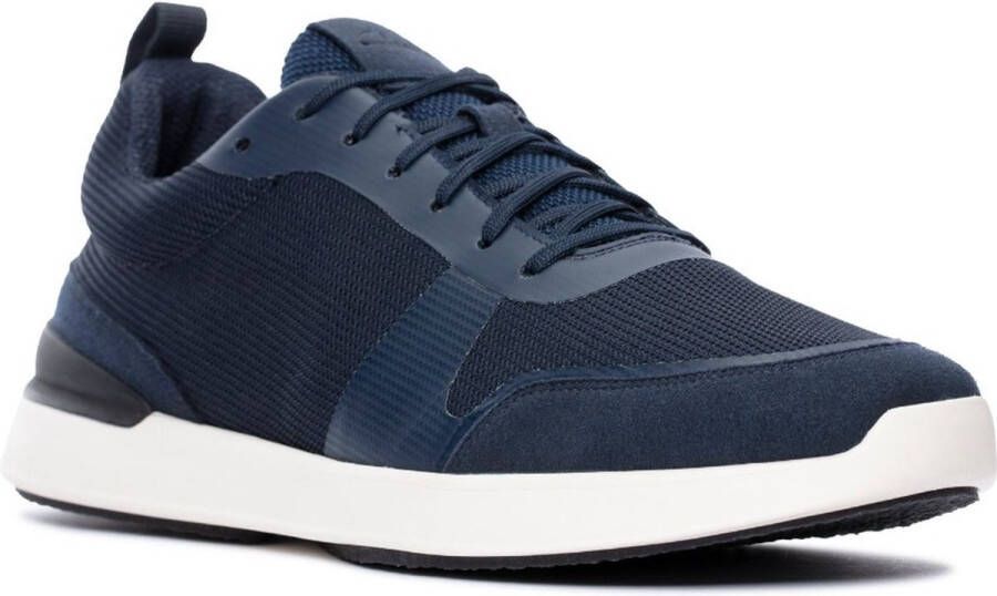 Clarks Stijlvolle Lace Sneakers voor Mannen Blue Heren - Foto 3