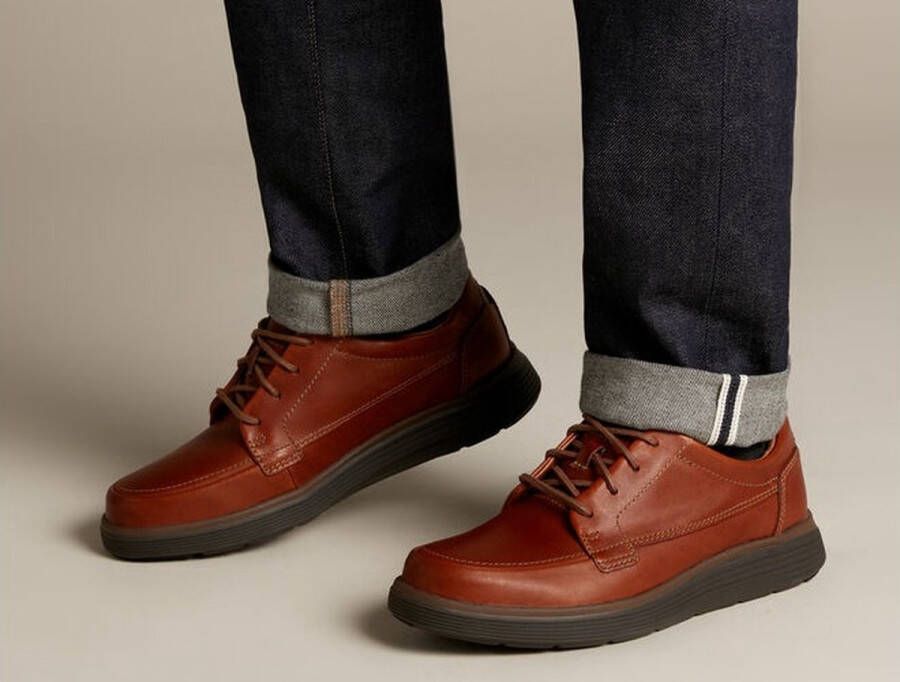 Clarks Heren schoenen Un Abode Ease H dark tan leather