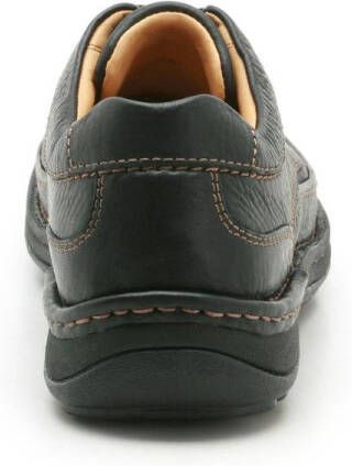 Clarks Nature Three Heren Veterschoenen Black Leather