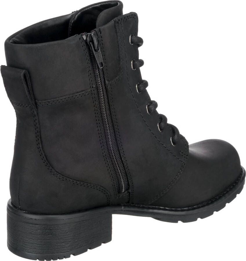 Clarks Orinoco Spice Dames Veterboot Black Leather