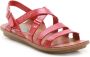 Clarks Platte sandalen van zacht leer voor vrouwen Rood Dames - Thumbnail 2