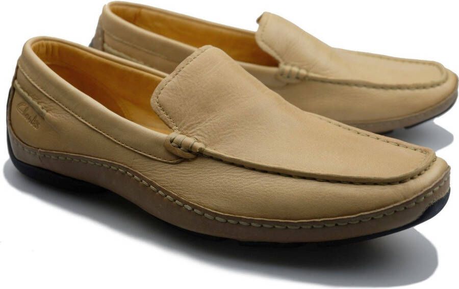 Clarks Leren Instappers voor Heren Beige Heren - Foto 3