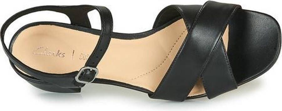 Clarks Sheer35 Strap Dames Sandalen Black Leather