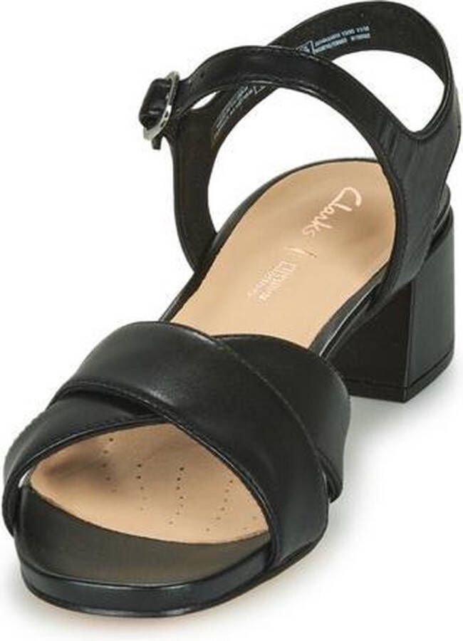 Clarks Sheer35 Strap Dames Sandalen Black Leather