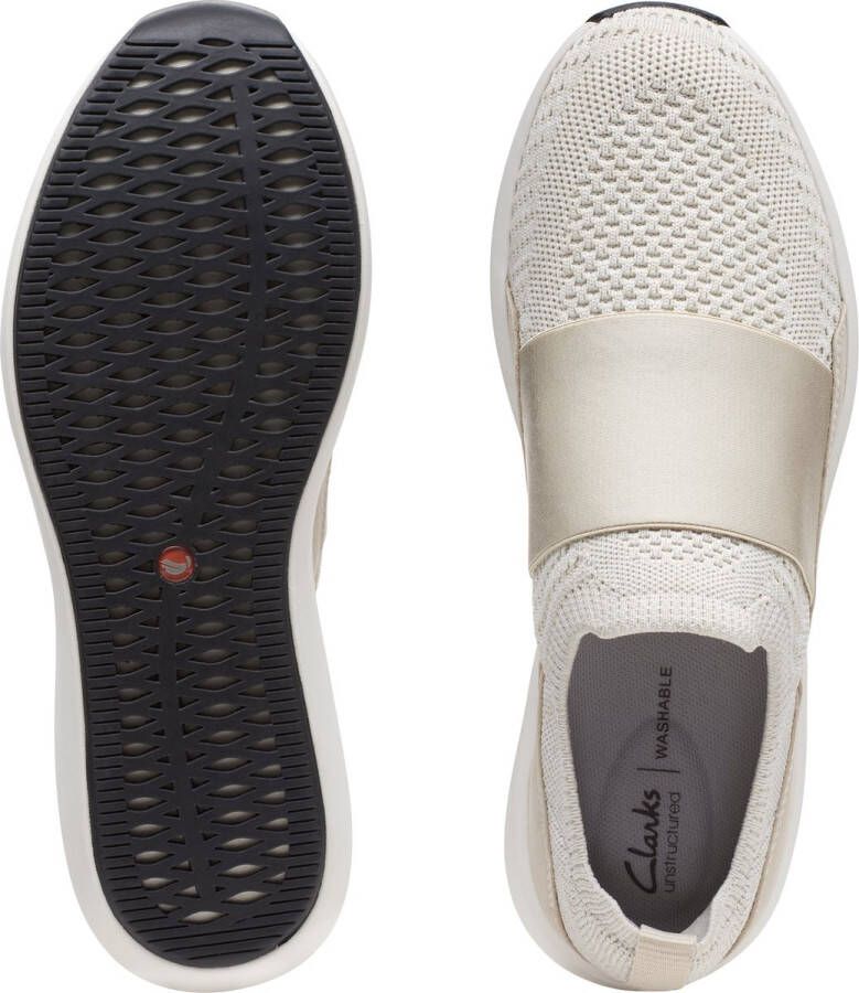 Clarks Sneaker Un Rio Knit 26165519 Offwhite Beige