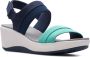 Clarks Step Cali Muir Navy Combi Vrouwen - Thumbnail 4