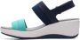 Clarks Step Cali Muir Navy Combi Vrouwen - Thumbnail 5