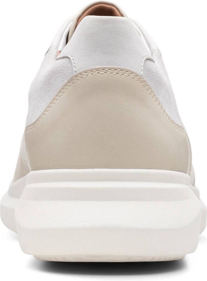 Clarks Un Globe Run Heren Sneakers White Combi