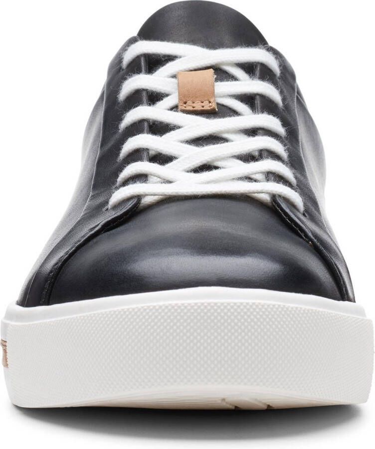 Clarks Un Maui Lace Dames Sneakers Black Leather