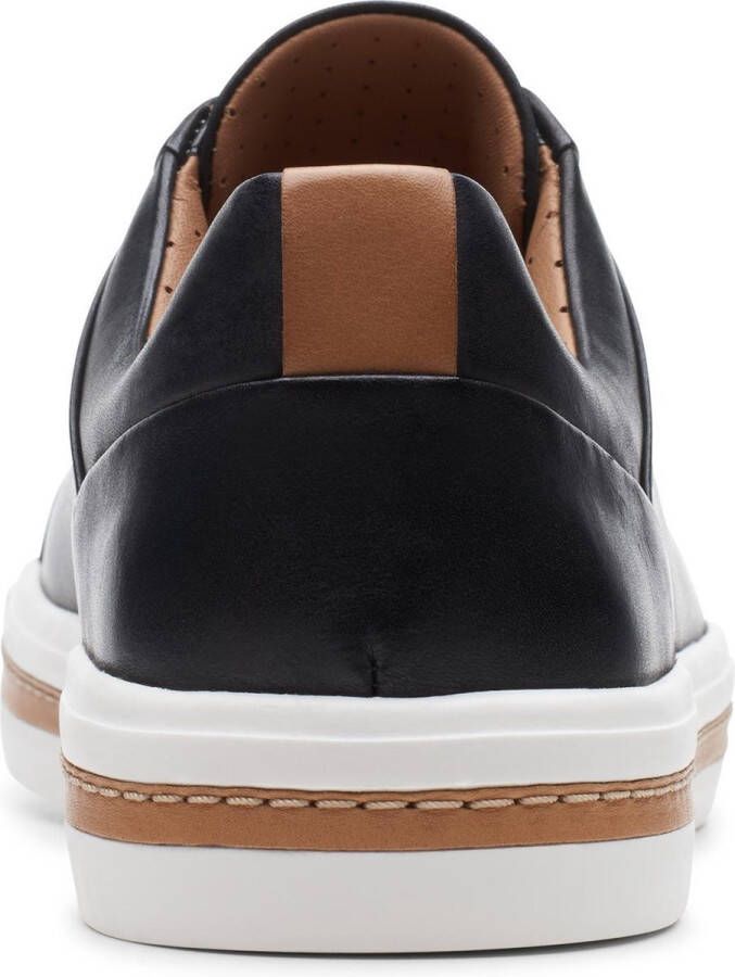 Clarks Un Maui Lace Dames Sneakers Black Leather