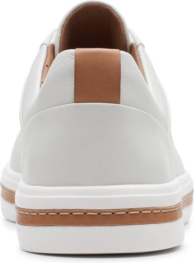 Clarks Un Maui Lace Dames Sneakers White Leather
