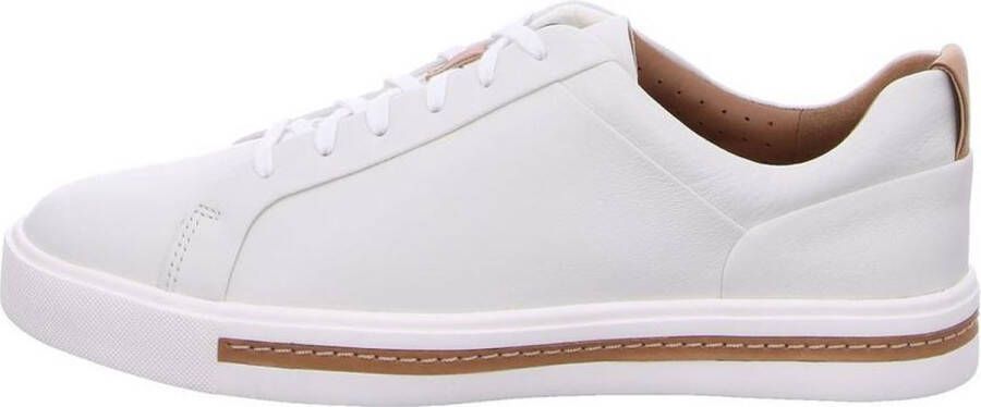 Clarks Un Maui Lace Dames Sneakers White Leather