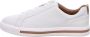 Clarks Un Maui Lace Dames Sneakers White Leather - Thumbnail 4