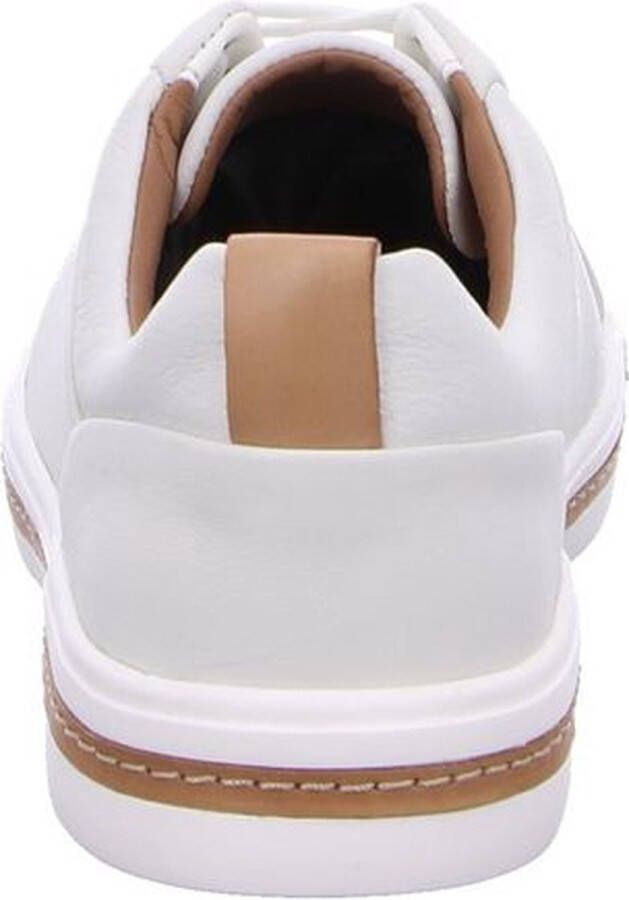 Clarks Un Maui Lace Dames Sneakers White Leather