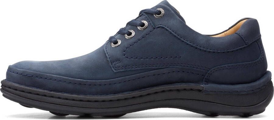 Clarks Veterschoen 26157450 Nature Three Blauw Nubuck