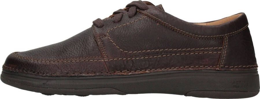 Clarks Veterschoen Nature 5 Lo Dark Brown Lea Donkerbruin