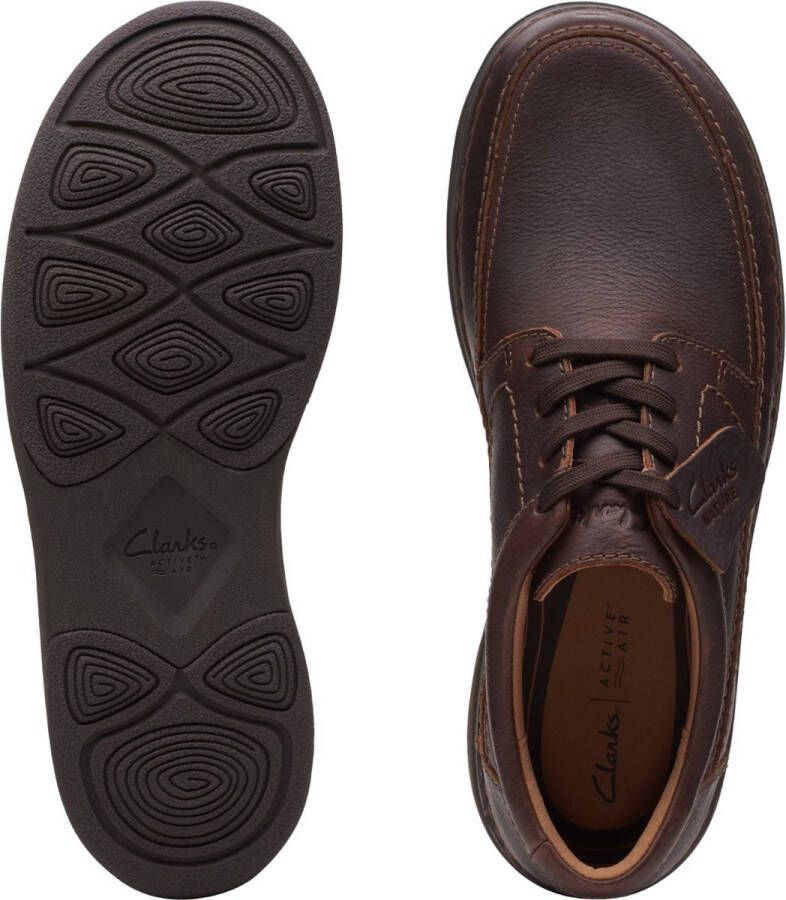 Clarks Veterschoen Nature 5 Lo Dark Brown Lea Donkerbruin - Foto 4