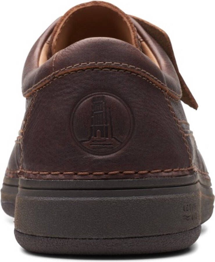 Clarks Veterschoen Nature 5 Lo Dark Brown Lea Donkerbruin