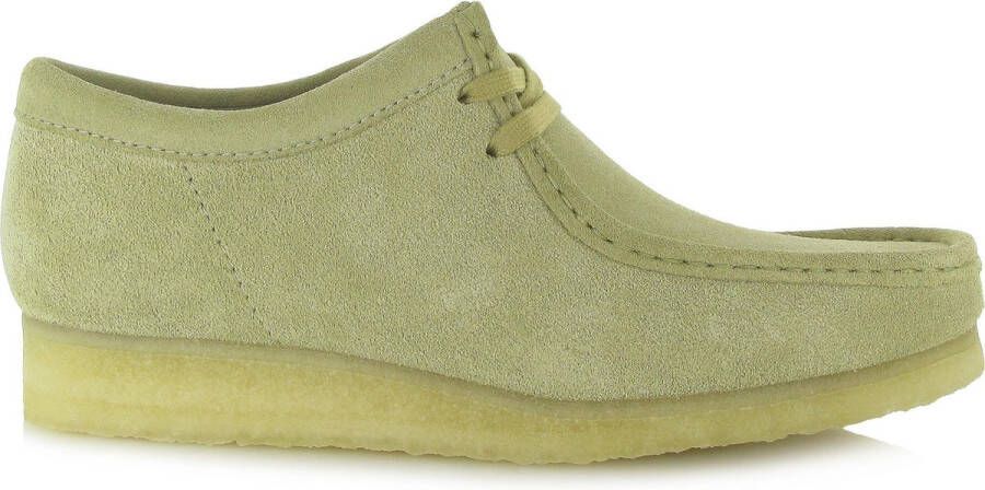 Clarks WALLABEE Vrije tijdsschoenenHeren veterschoenHeren sneakersCasual Groen - Foto 3