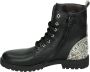 Clic! Cl-20231 Veterboots Laarzen Met Veters Meisjes Zwart - Thumbnail 13