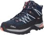 CMP Wandelschoenen Rigel Mid Dames Suède Blauw zwart - Thumbnail 42
