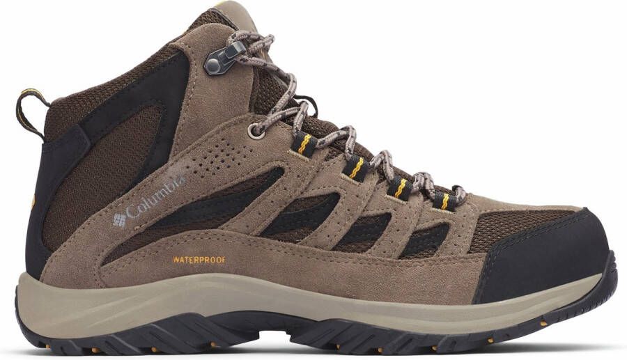 Columbia Crestwood Mid Wandelschoenen Heren Waterdicht Bergschoenen Heren Bruin Zwart