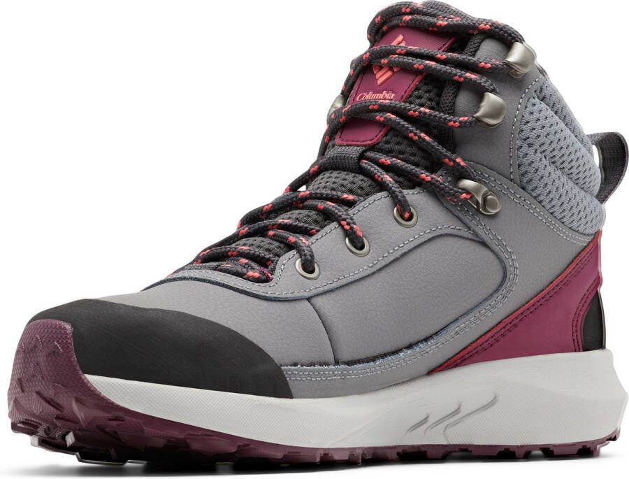 Columbia Trailstorm Peak Mid Wandelschoenen Dames Ademende Schoenen Dames Grijs Berry