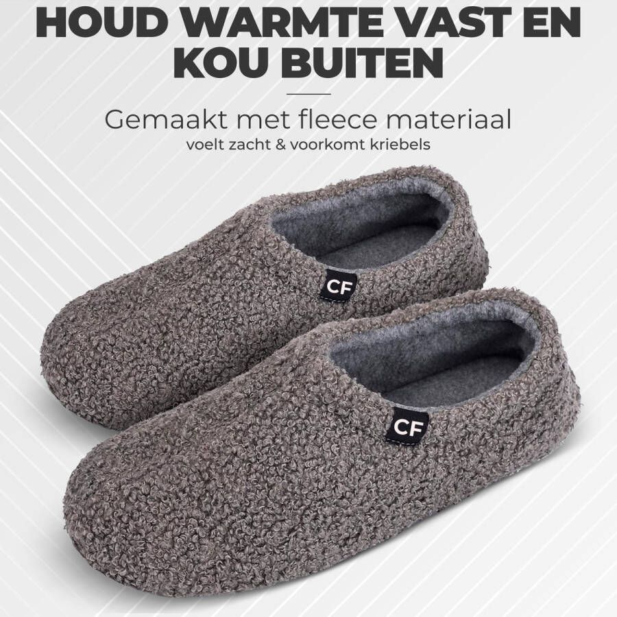 Comfeet Pantoffels Dames Sloffen Grijs Anti-slip - Foto 4