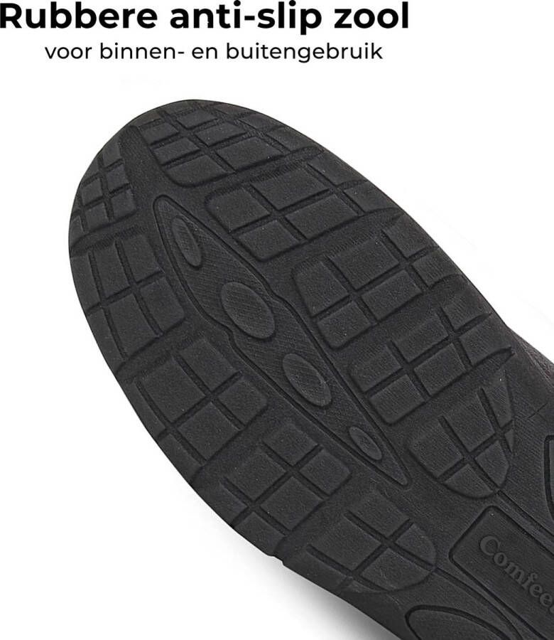 Comfeet Pantoffels Heren Sloffen Zwart Anti-slip