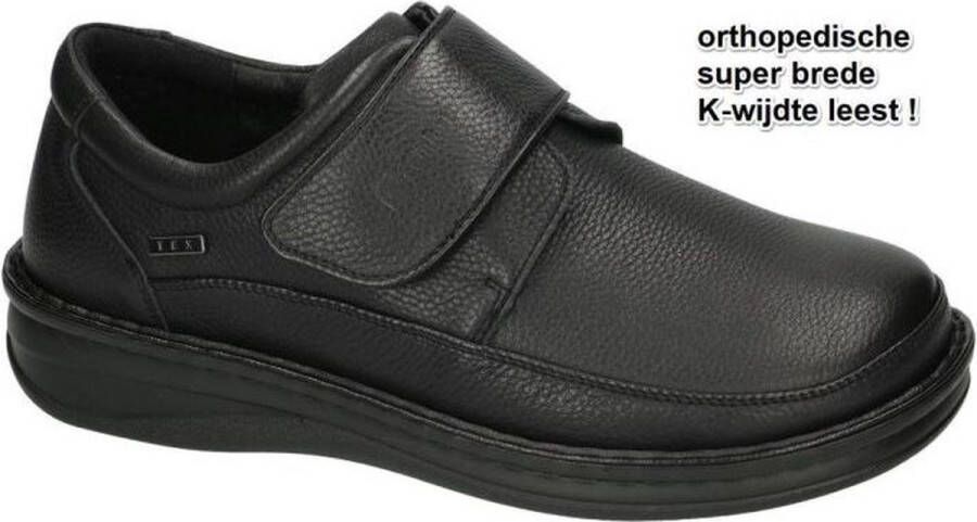 Comfort G- -Heren zwart geklede lage schoenen
