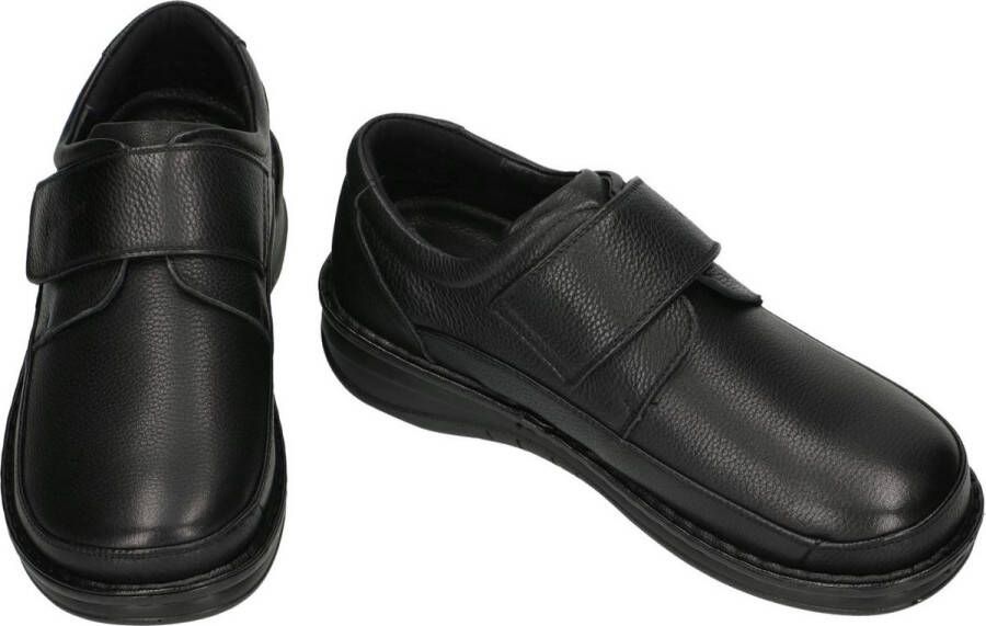 Comfort G- -Heren zwart geklede lage schoenen