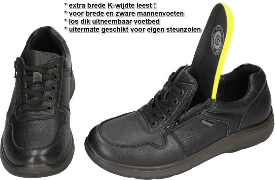 Comfort G- -Heren zwart sneakers