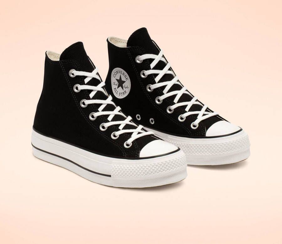 Converse Chuck Taylor All Star Lift Hi Hoge sneakers Dames Zwart