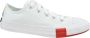 Converse Chuck Taylor All Star Ox Kids Lage sneakers Meisjes Kids Wit - Thumbnail 7