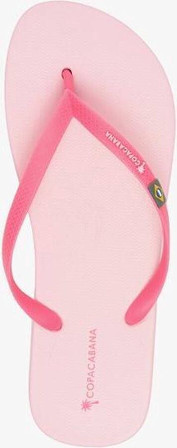 Copacabana vegan dames teenslippers zwart