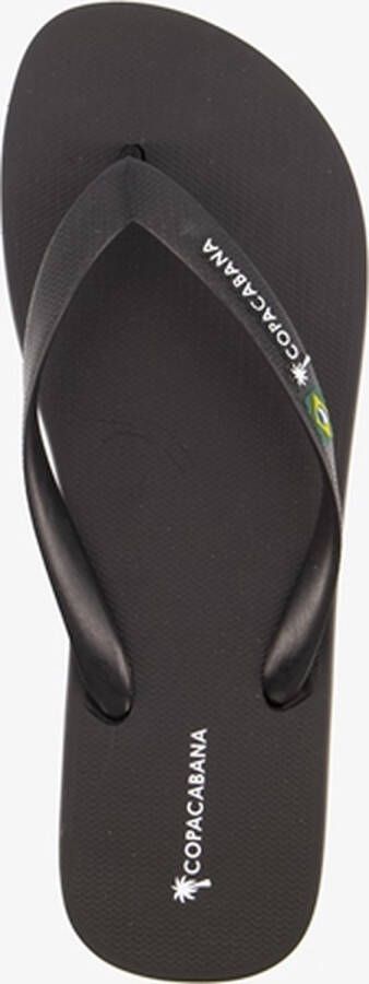 Copacabana vegan heren teenslippers zwart