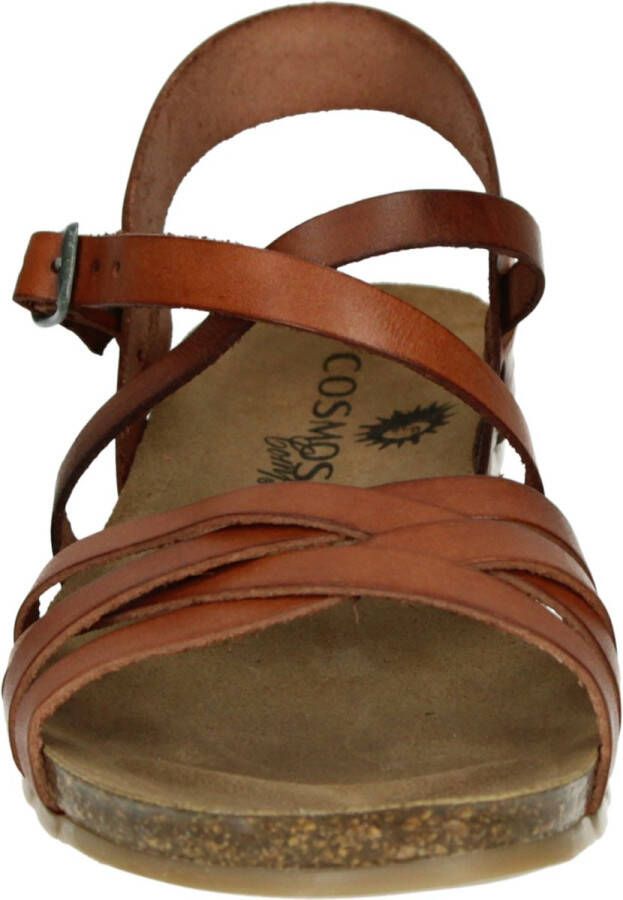 COSMOS 6106807 Volwassenen Platte sandalenDames Sandalen Cognac
