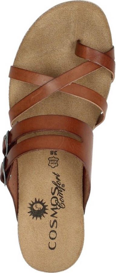 COSMOS 6106801~~~~~~~~~~~~~~~~~~~~~~~ Dames slippers Cognac - Foto 9