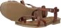 COSMOS Sandalen Plat Sandalen Plat Cognac - Thumbnail 11