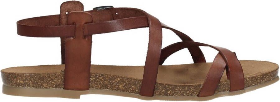 COSMOS Sandalen Plat Sandalen Plat Cognac