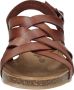 COSMOS Sandalen Plat Sandalen Plat Cognac - Thumbnail 7